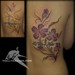 Tattoos - Brush Painted Purple Flowers Add On - 52387